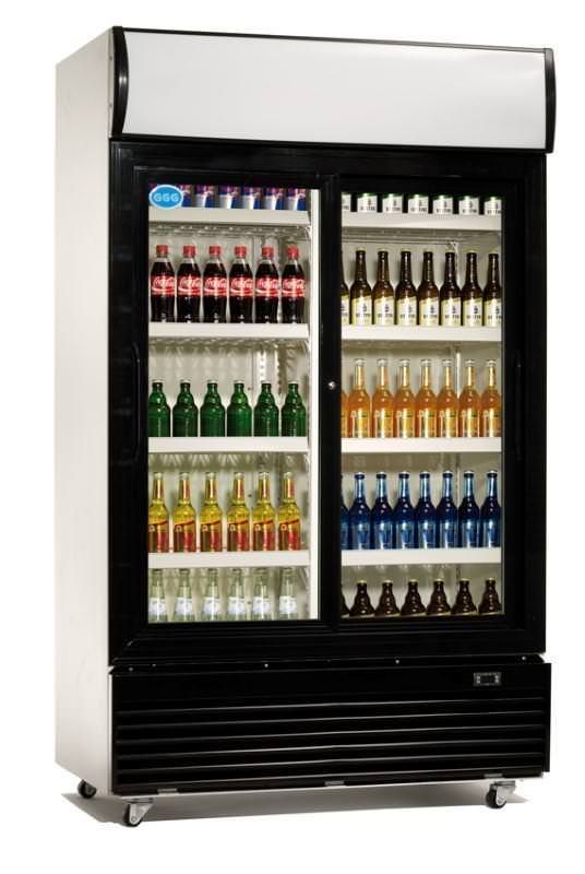 AG Gastro Flaschenkühlschrank Glastür 230 Liter 530x635x1442mm weiß 