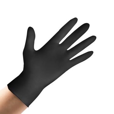  1000 Nitril Einweghandschuhe / Einmalhandschuhe schwarz  kaufen