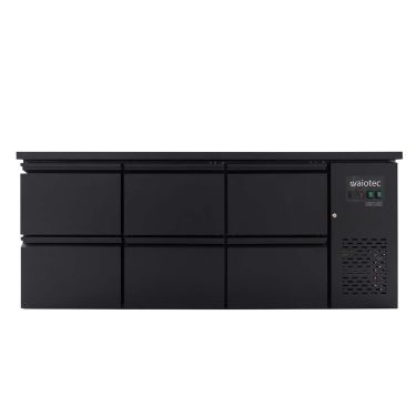  Barkühltisch EASY schwarz / 6 Schubladen - 425 L  kaufen