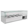  Kühlaufsatzvitrine EASY mit Glasabdeckung 3x GN1/3 + 1xGN1/2 - 120 cm  kaufen