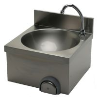  Edelstahl Handwaschbecken 4x4 mit Kalt- & Warmwasser Anschluss  kaufen