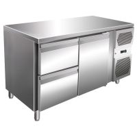  Kühltisch Edelstahl 600 mit 2 Schubladen & 1 Tür 260 L  kaufen