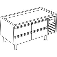  Unterbaukühltisch mit 4 Schubladen ohne Arbeitsplatte  kaufen