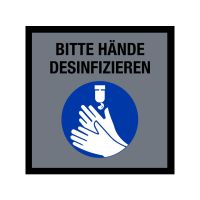  Hinweismatte / Schmutzfangmatte "Bitte Hände desinfizieren"  kaufen