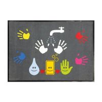  Hinweismatte / Schmutzfangmatte "Hände waschen Motiv"  kaufen