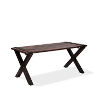  Old Dutch Tisch mit Barnwood-Tischplatte X Gestell niedrig 180*80 cm  kaufen