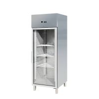  Umluft Edelstahl Kühlschrank mit Glastür GN2/1 - 610 Liter  kaufen