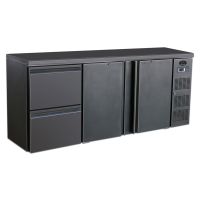  Flaschenkühltisch BBC320 schwarz - 537L - 2 Türen + 2 Schubladen  kaufen