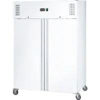  Doppeltür Kühlschrank weiß, fahrbar inkl. 6 Einlegeböden GN2/1  kaufen